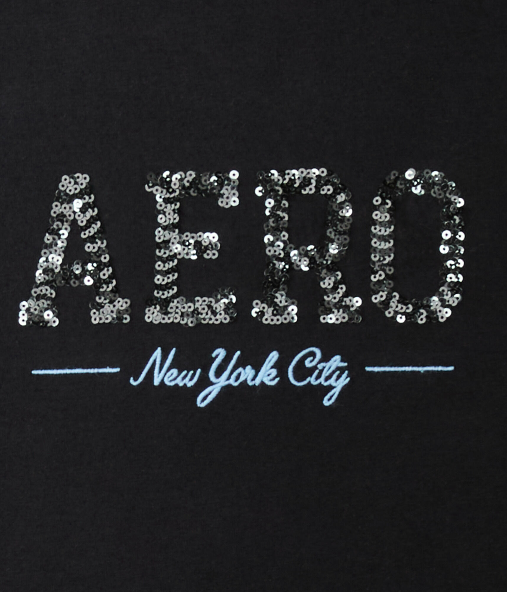 Aero New York City Sequin Graphic Tee