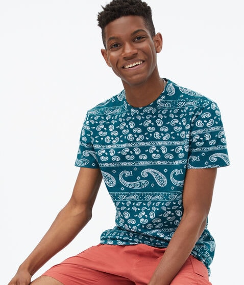 Paisley Print Graphic Tee Paisley Print Graphic Tee