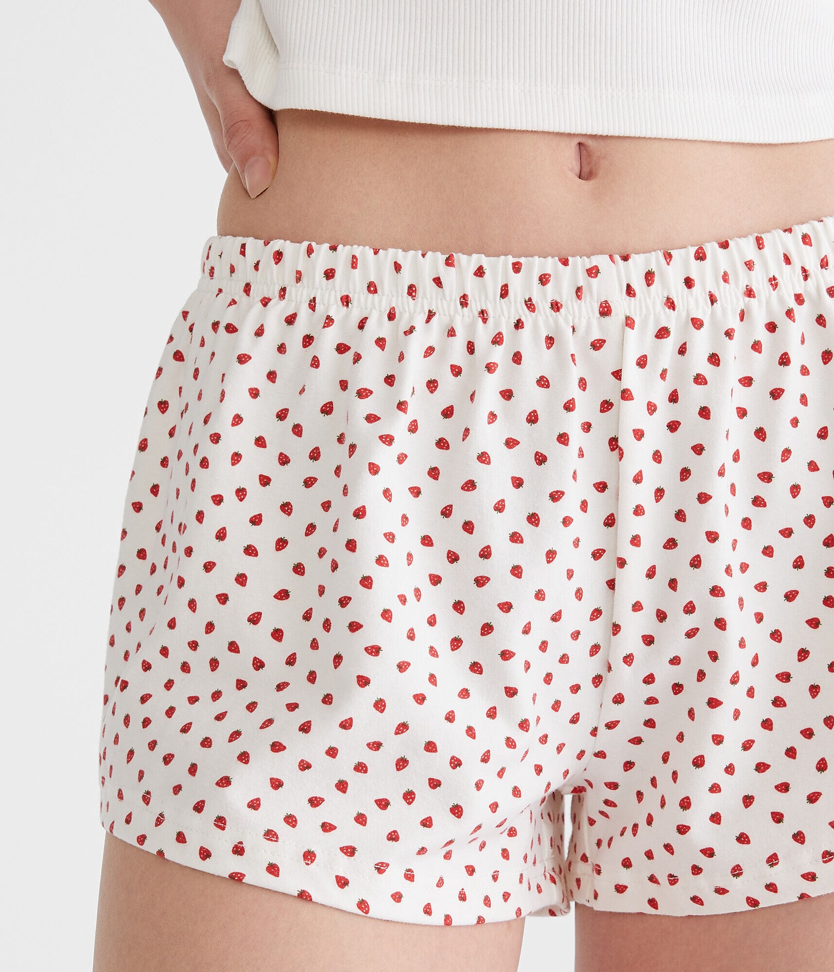 Printed Knit Sleep Shorts