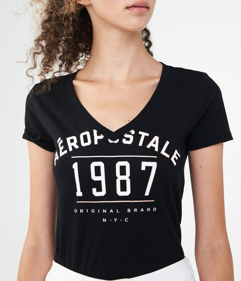 Aeropostale Original Brand V-Neck Graphic Tee Aeropostale Original Brand V-Neck Graphic Tee