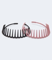 Matte Comb Headband 2-Pack