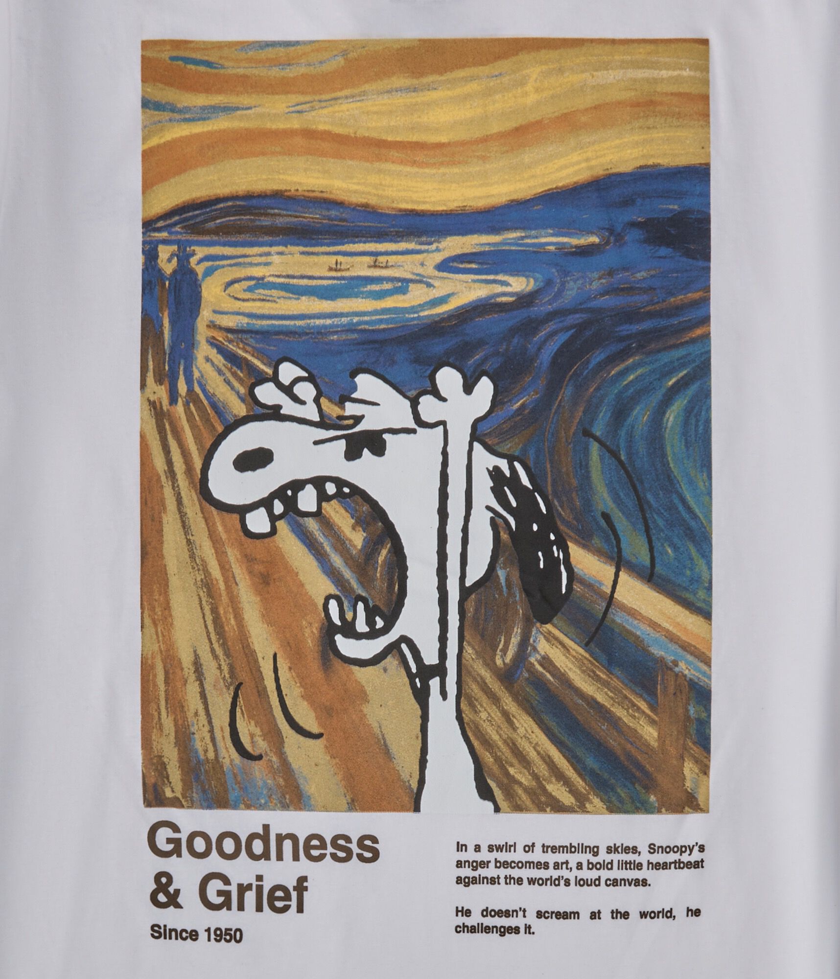 Snoopy The Scream Relaxed Graphic Tee