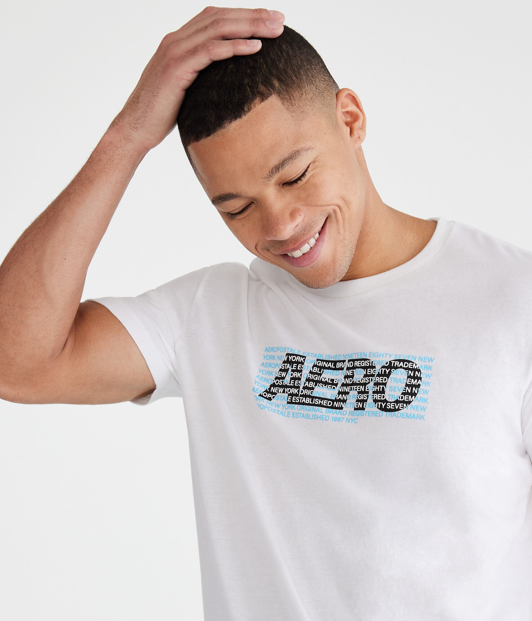 Aero Repeating Logos Graphic Tee
