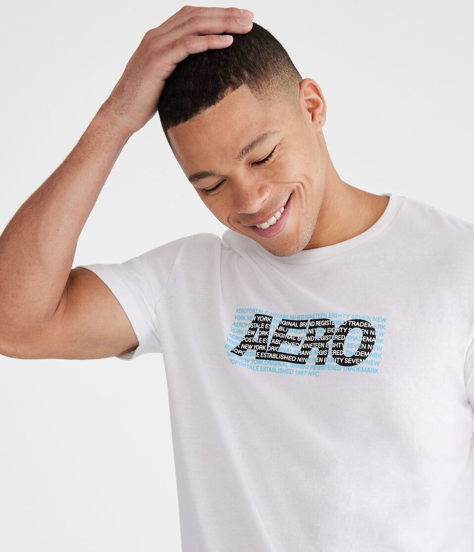Aero Repeating Logos Graphic Tee