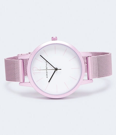 Round Brushed Metal Analog Watch Round Brushed Metal Analog Watch