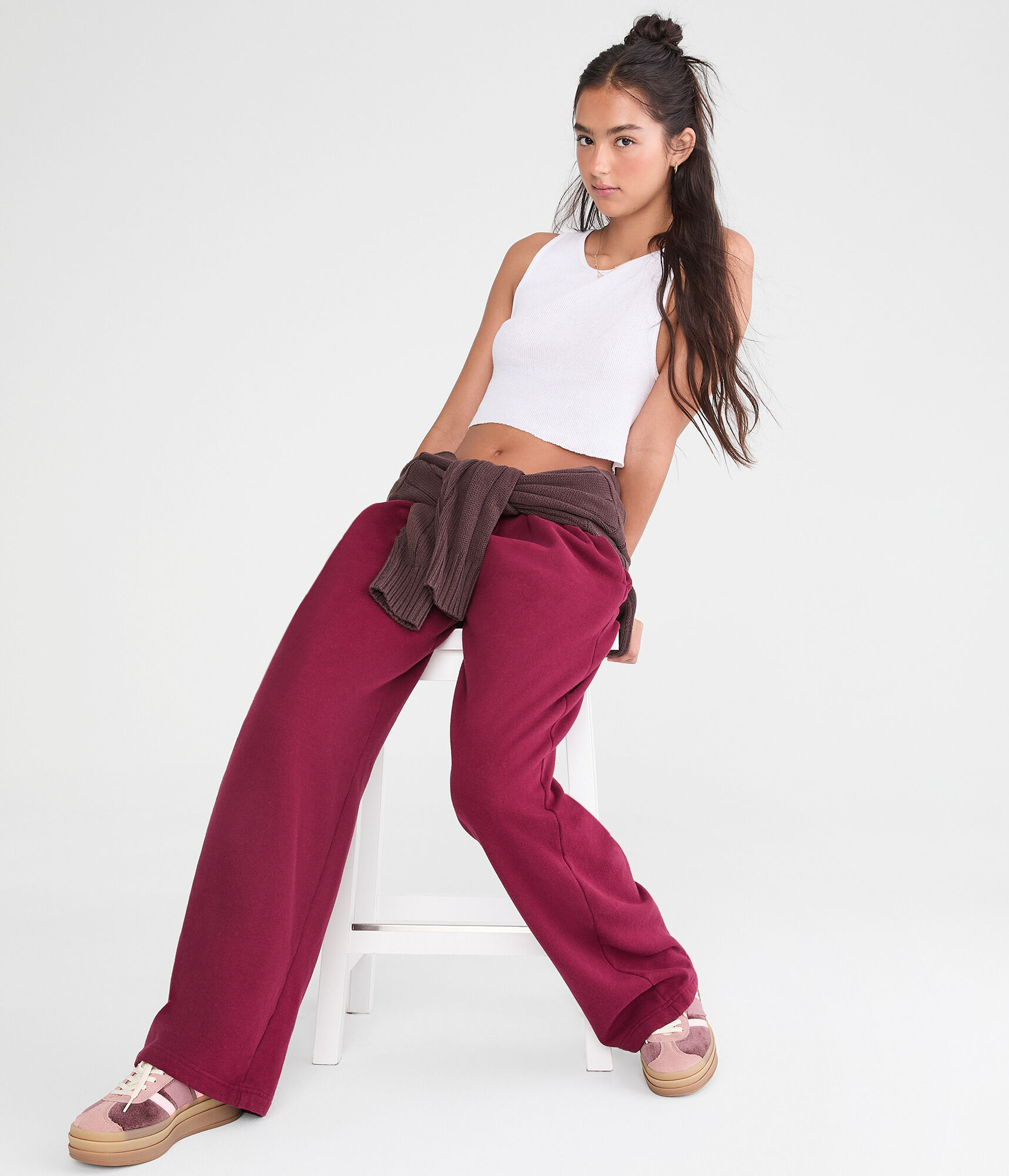 Cloud Soft Mid-Rise Straight Leg Sweatpants