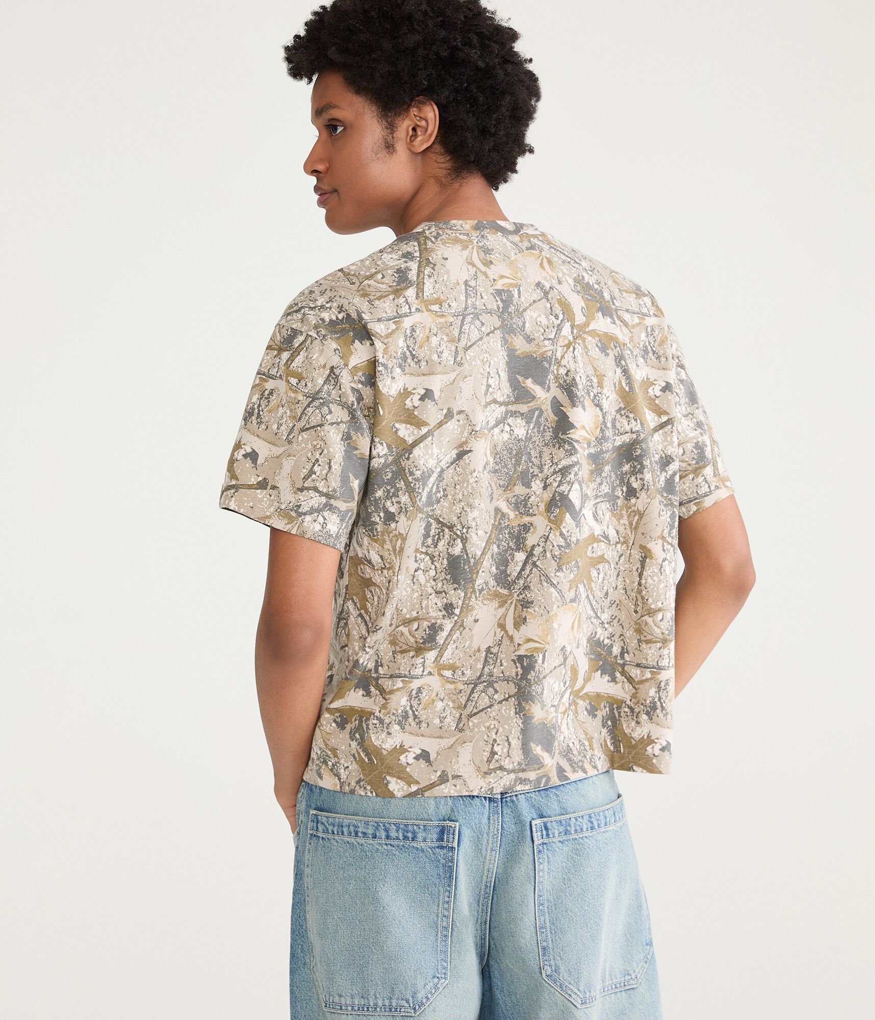 Forest Camo Heavyweight Crew Tee