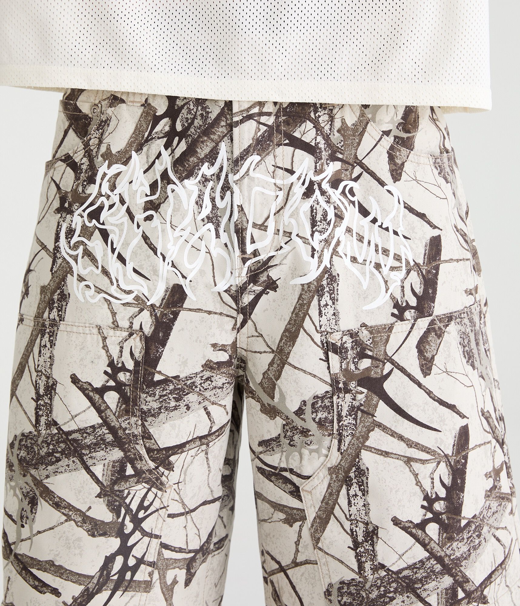 Forest Camo Tattoo Super Baggy Shorts 10.5"