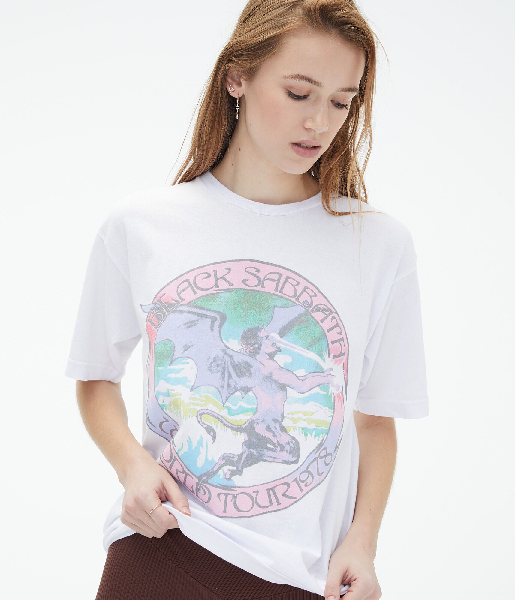 Black Sabbath World Tour Boyfriend Graphic Tee***