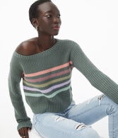Striped Cropped Sweater