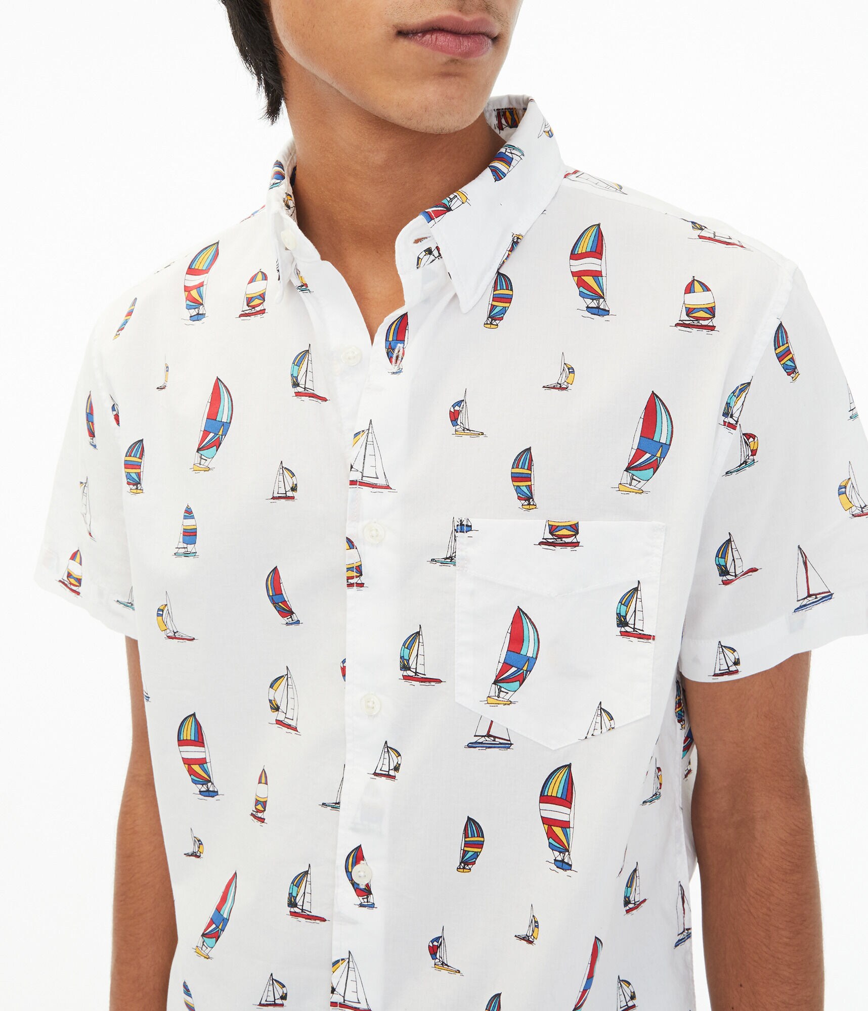 Sailboat Button-Down Shirt