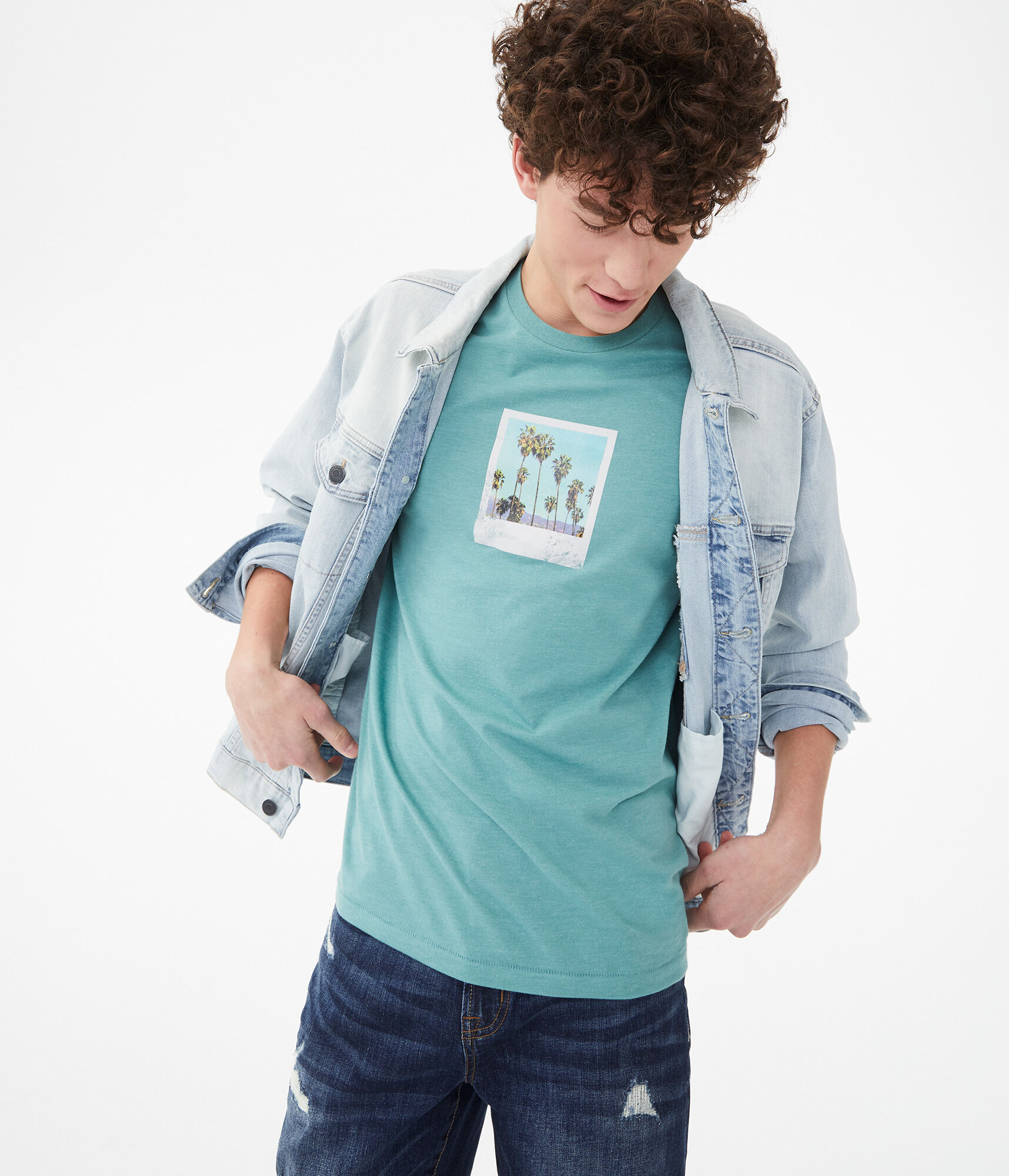 Palm Tree Photo Graphic Tee