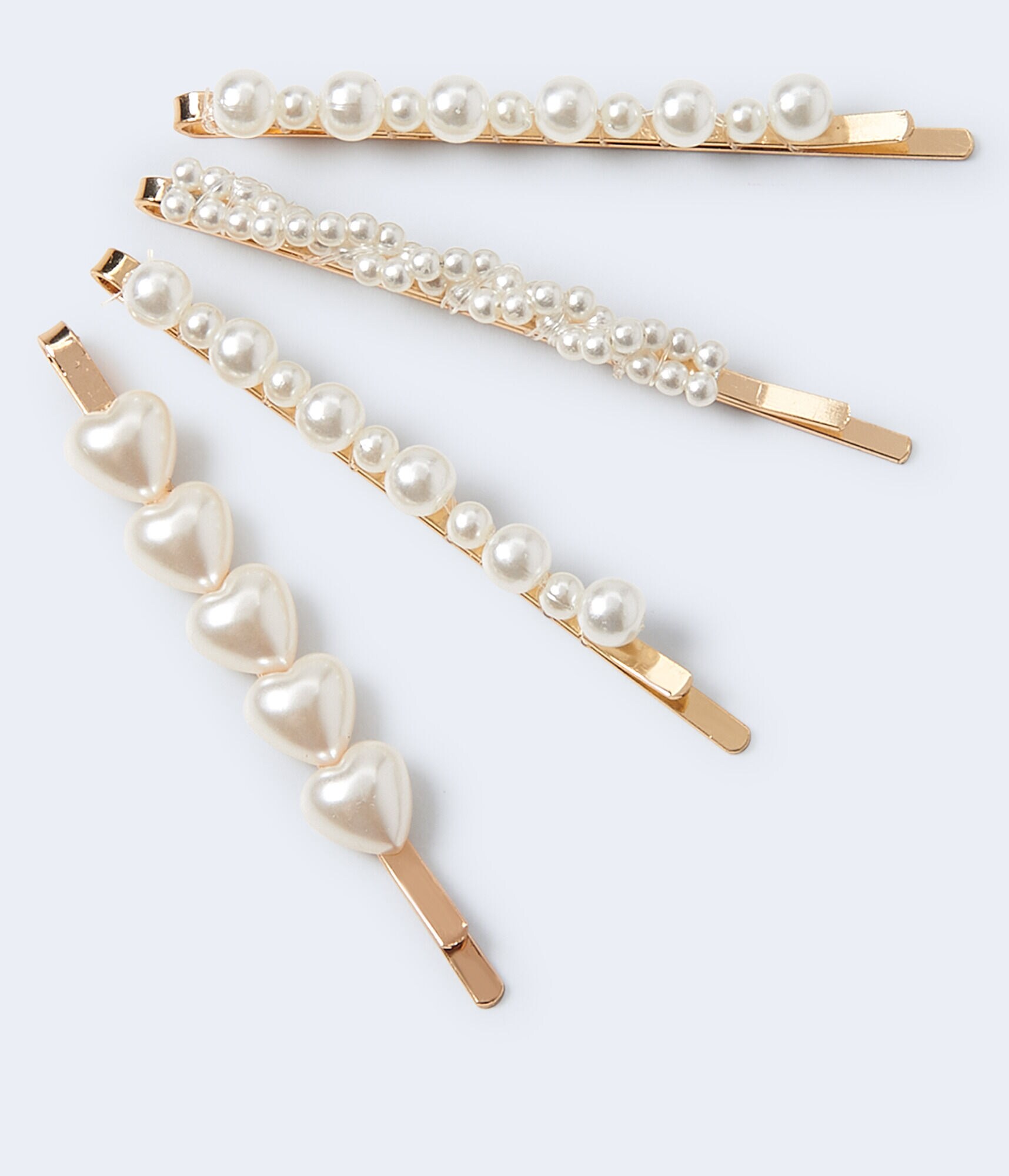 Faux Pearl Bobby Pin 4-Pack