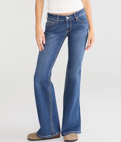 Super Low-Rise Flare Pocket Stitch Jean Super Low-Rise Flare Pocket Stitch Jean