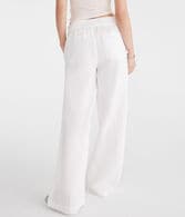 Gauze Wide Leg Drawstring Pants