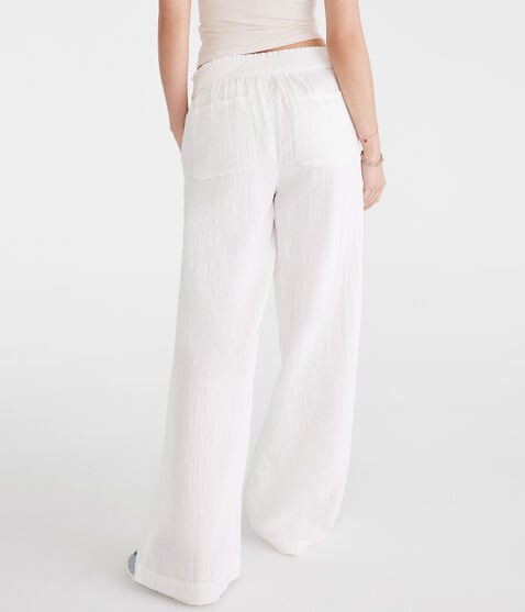 Gauze Wide Leg Drawstring Pants Gauze Wide Leg Drawstring Pants