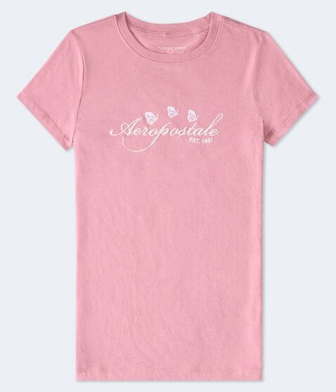 Aeropostale Butterflies Graphic Tee Aeropostale Butterflies Graphic Tee