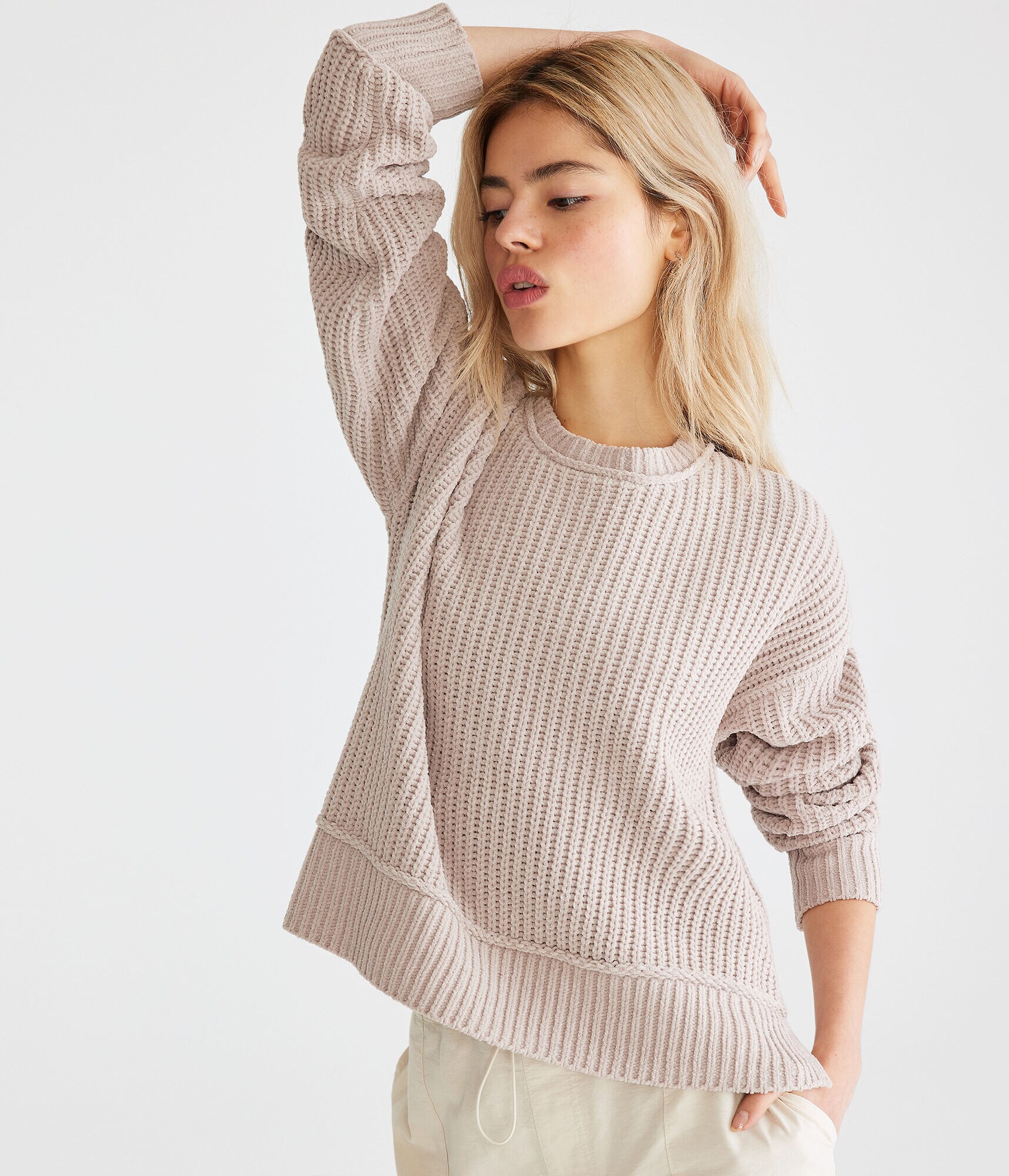Chenille Crew Sweater