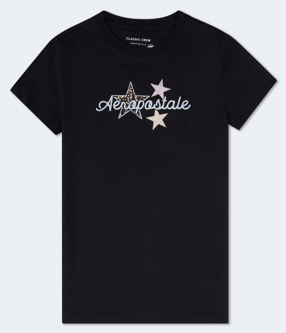 Aeropostale Leopard Star Graphic Tee