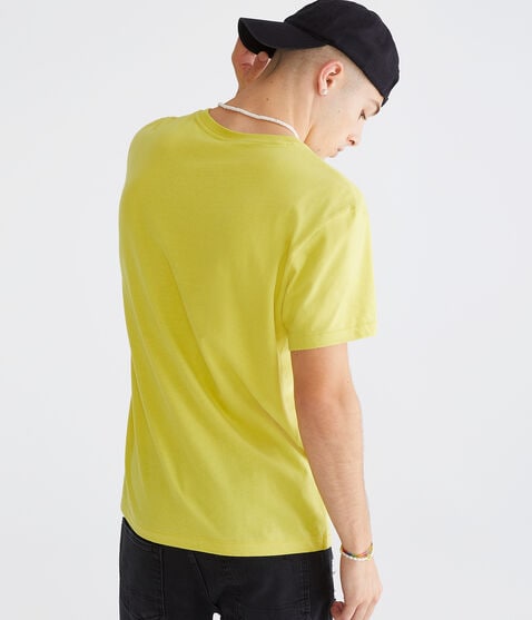 Aeropostale NYC Box Logo Appliqué Graphic Tee Aeropostale NYC Box Logo Appliqué Graphic Tee