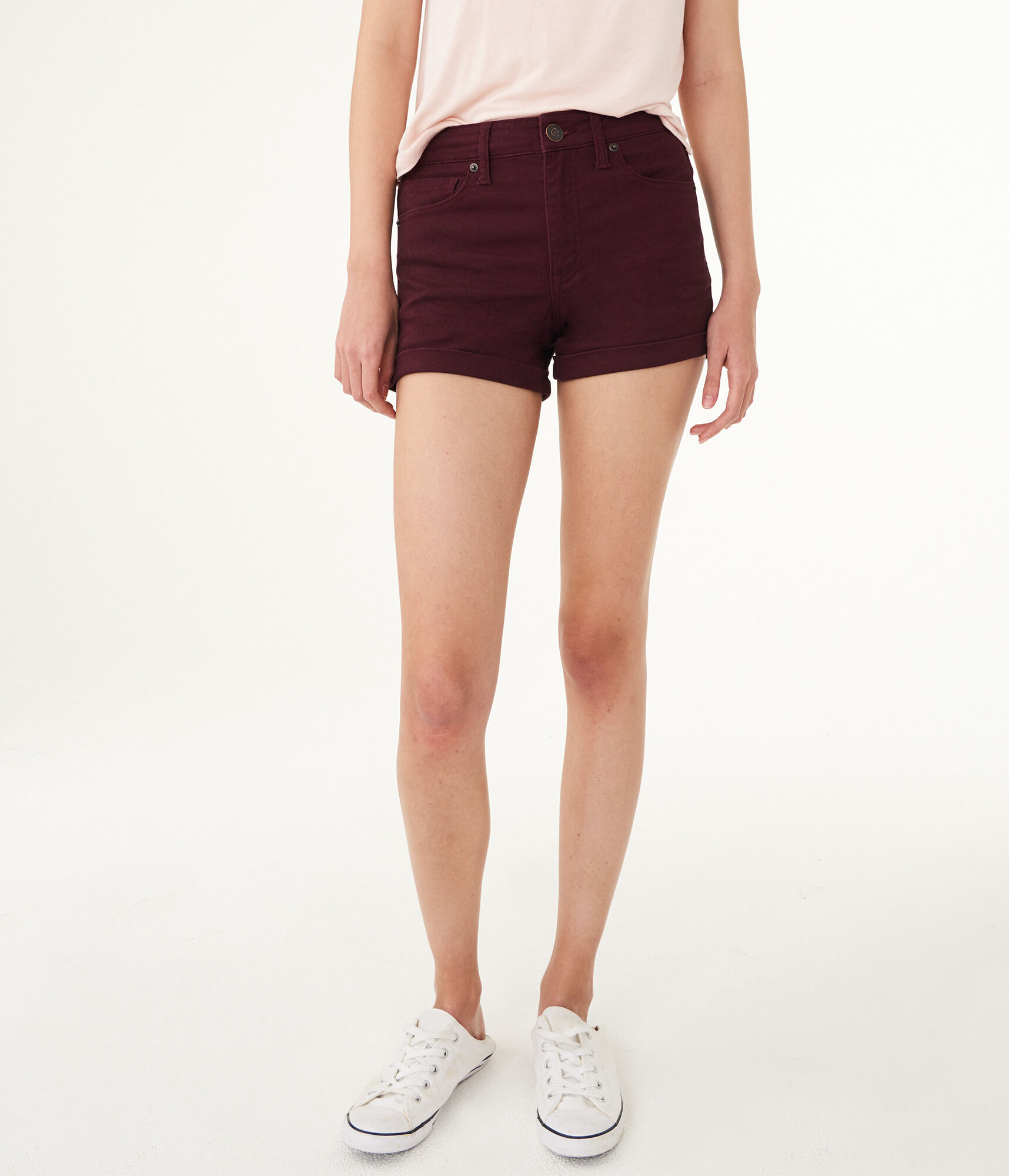 Seriously Stretchy HighWaisted Midi Shorts