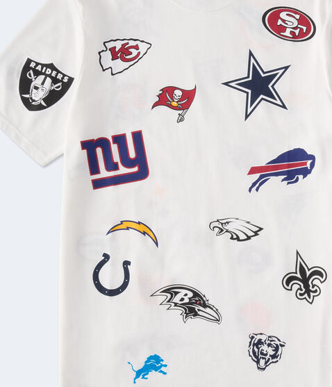 NFL Team Logos Relaxed Graphic Tee NFL Team Logos Relaxed Graphic Tee