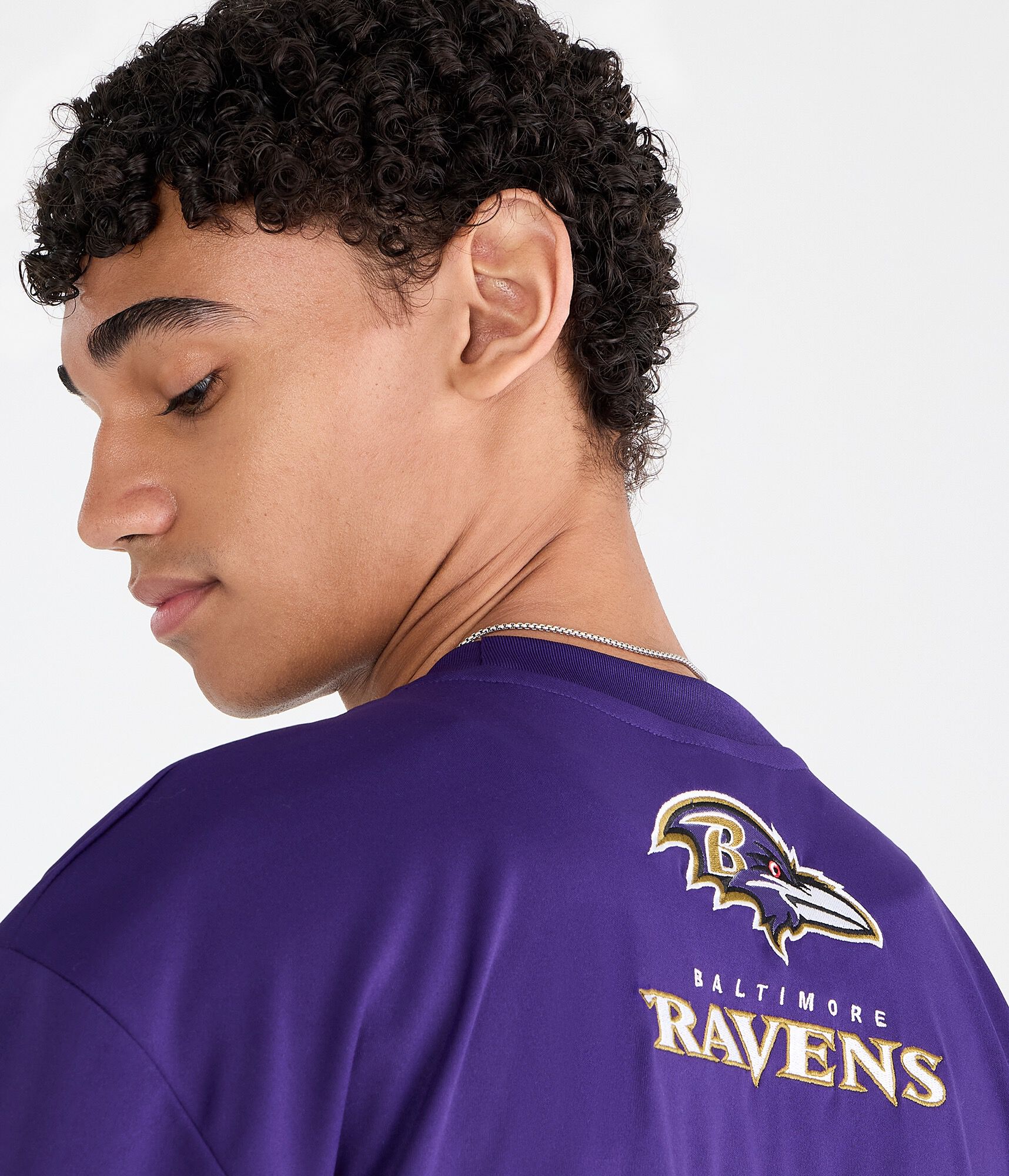 Baltimore Ravens Colorblock Mesh Top