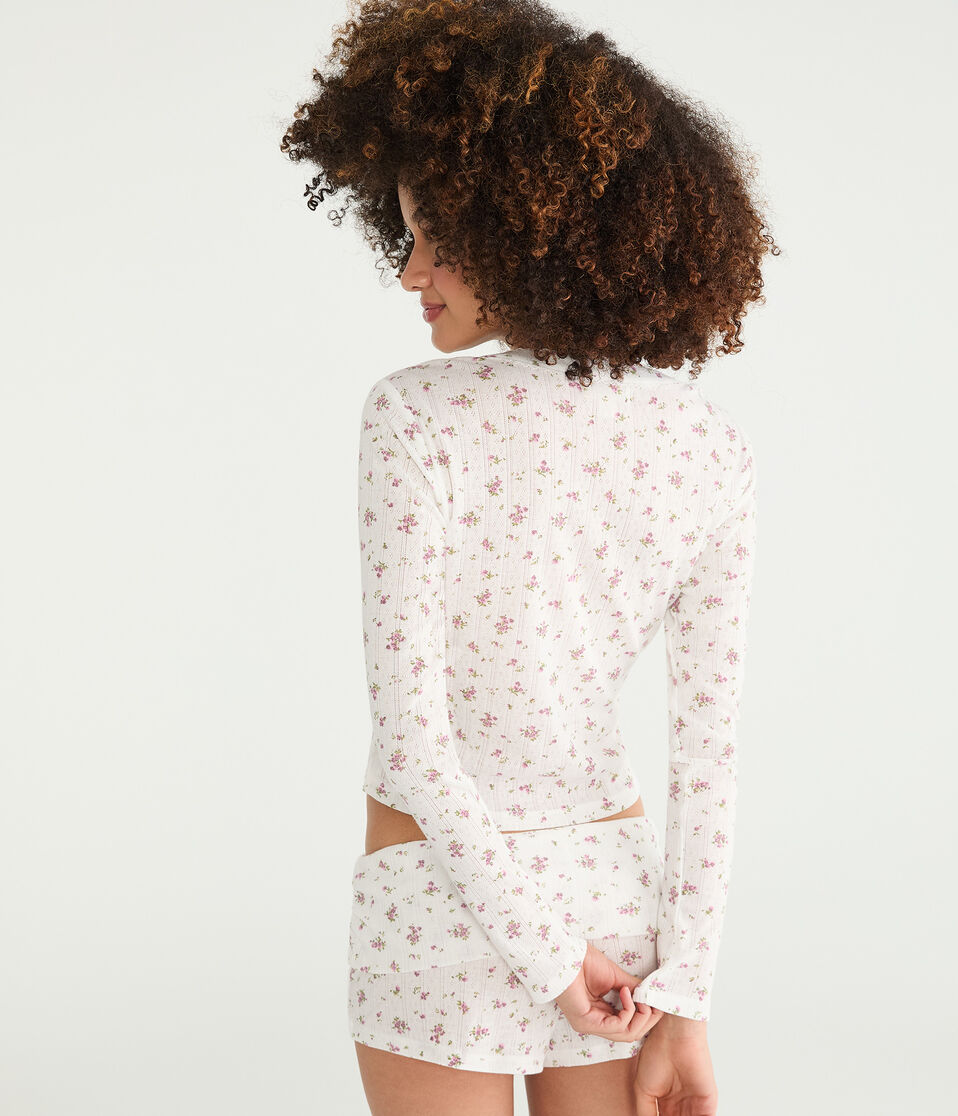Long Sleeve Floral Sleep Cardigan