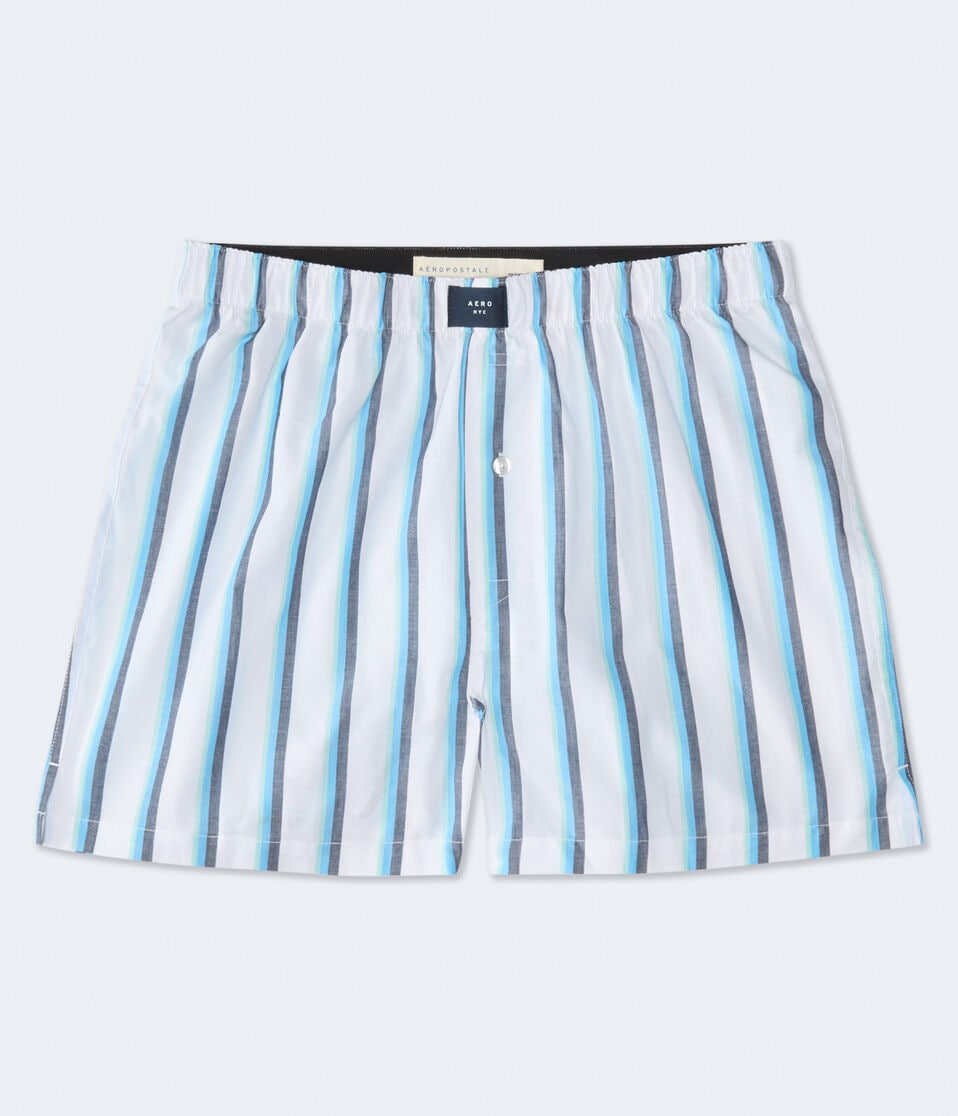 Vertical Stripe 4" Woven Boxers