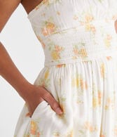 Floral Strapless Fit & Flare Mini Dress