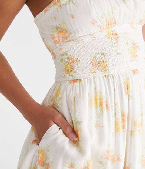 Floral Strapless Fit & Flare Mini Dress Floral Strapless Fit & Flare Mini Dress