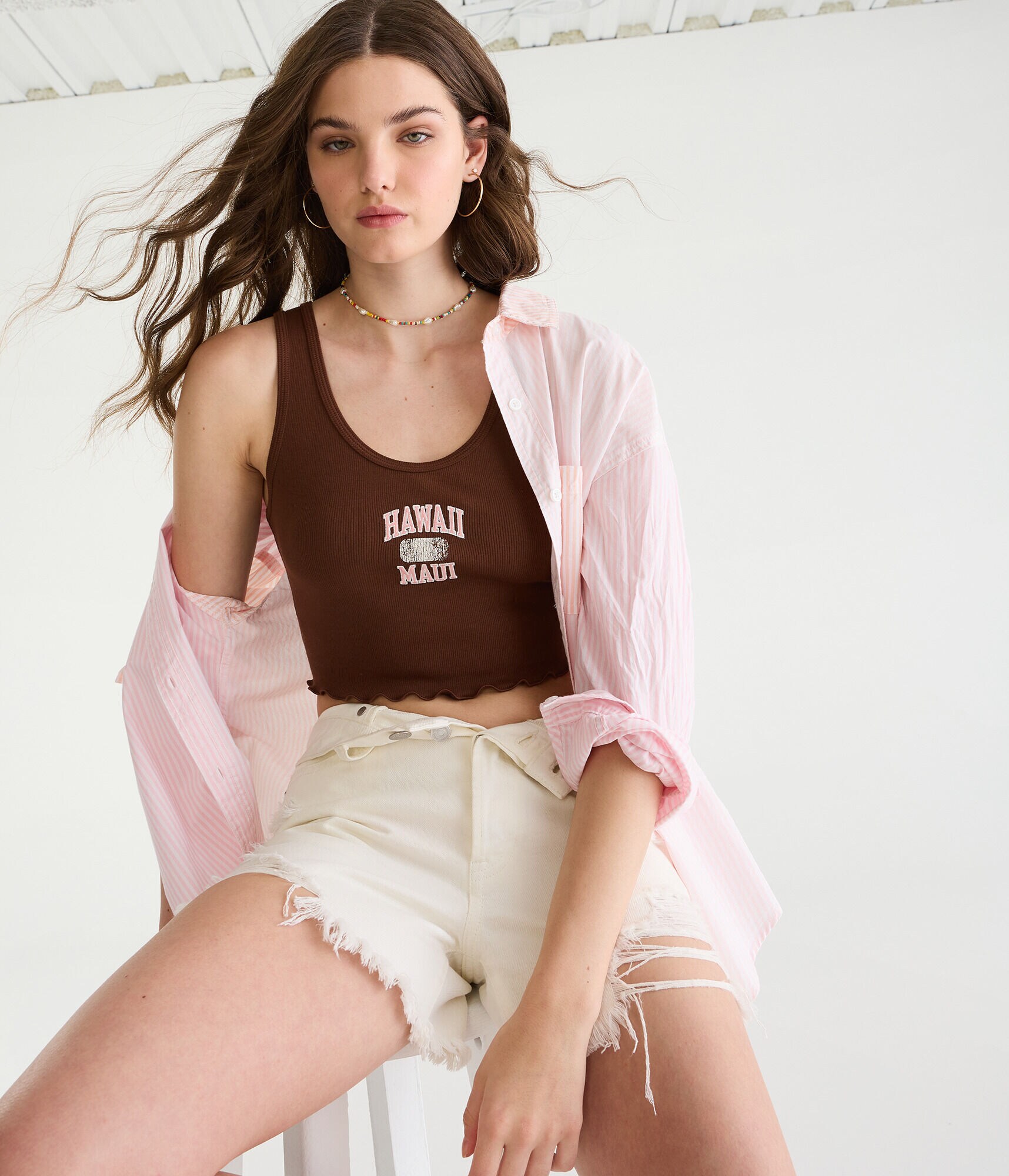 Maui Hawaii Cropped Prep Tank