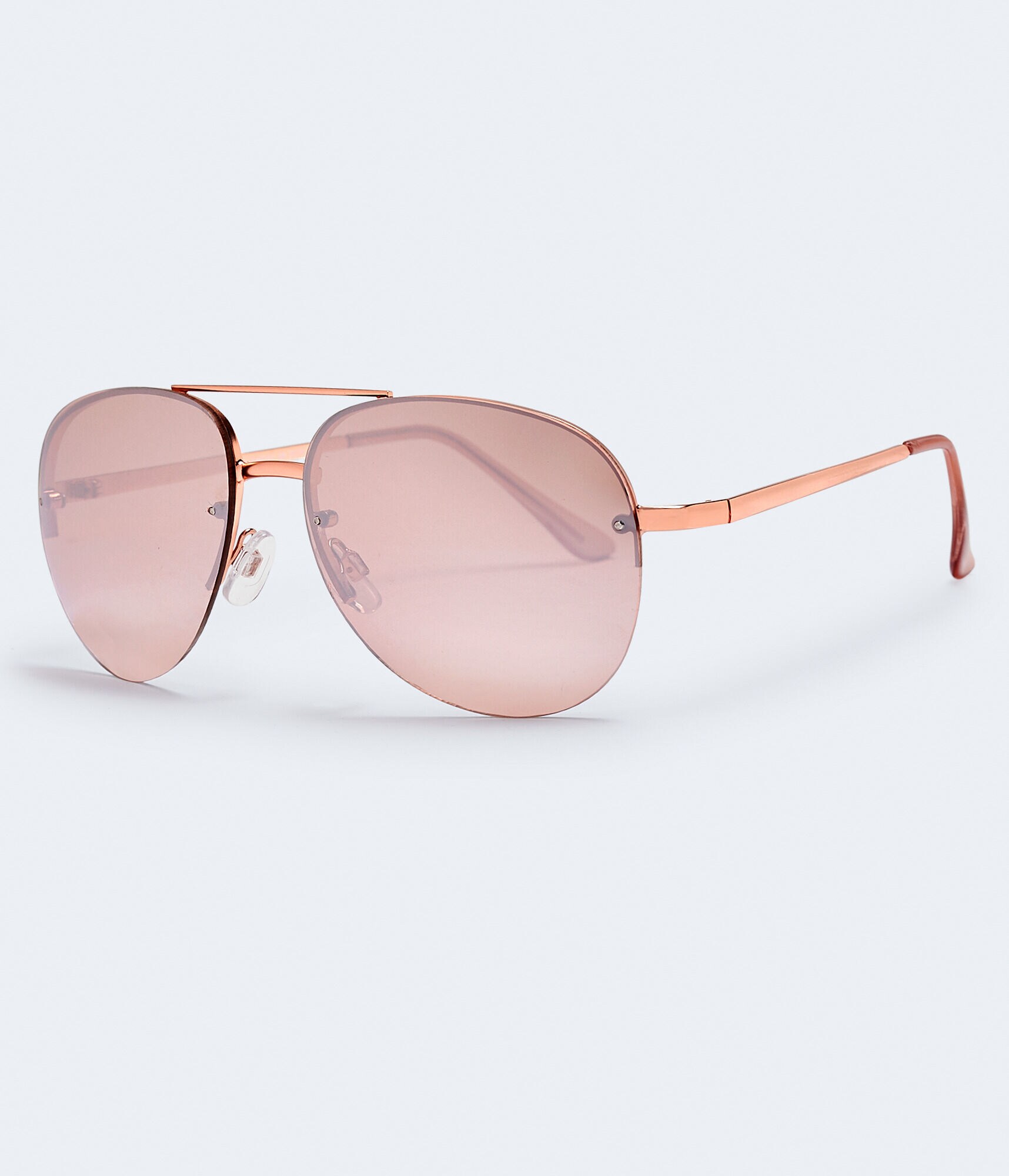 Small Rimless Aviator Sunglasses