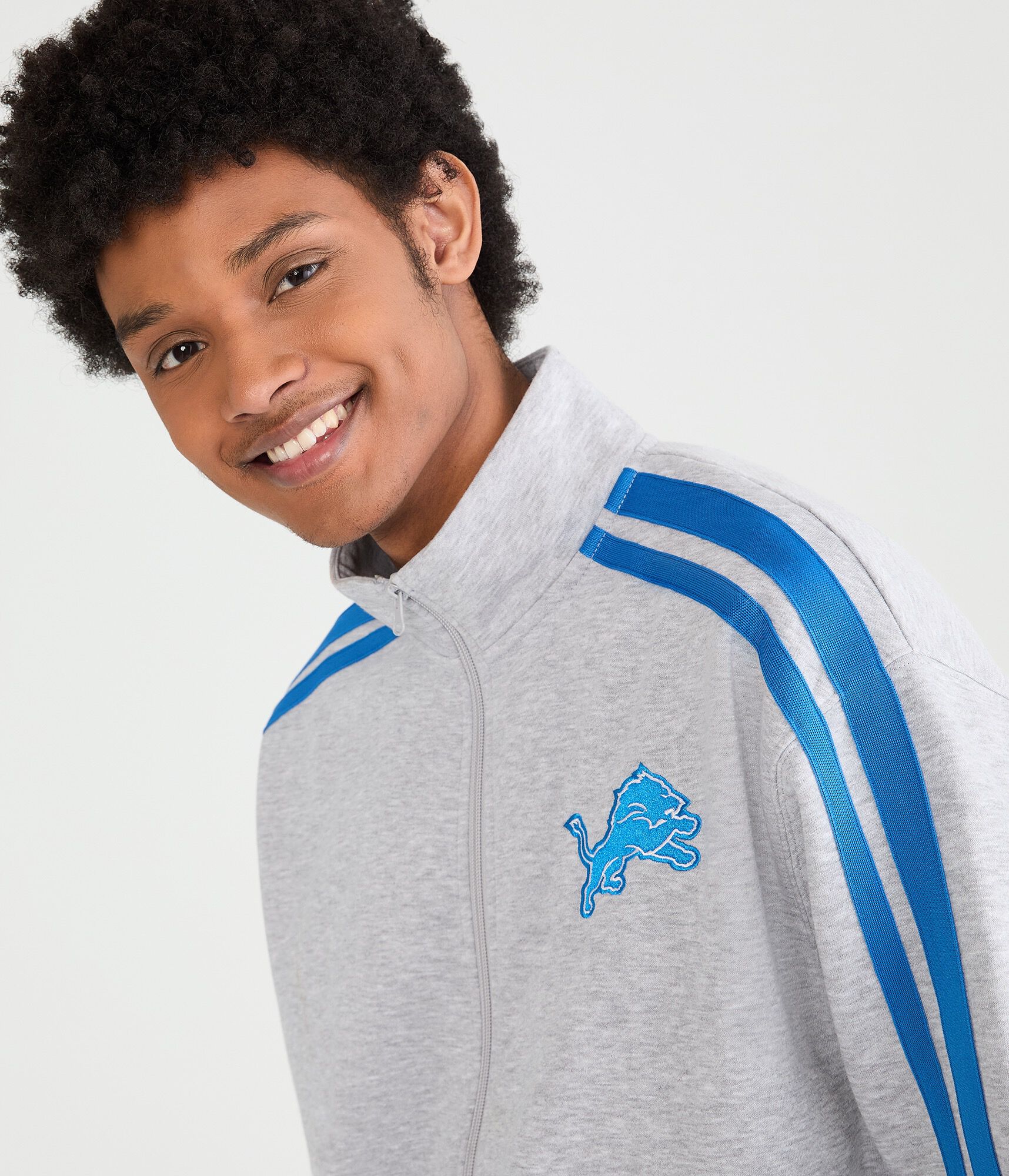 Detroit Lions Fleece Track Jacket