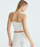 87 Fold-Over Graphic Tube Top