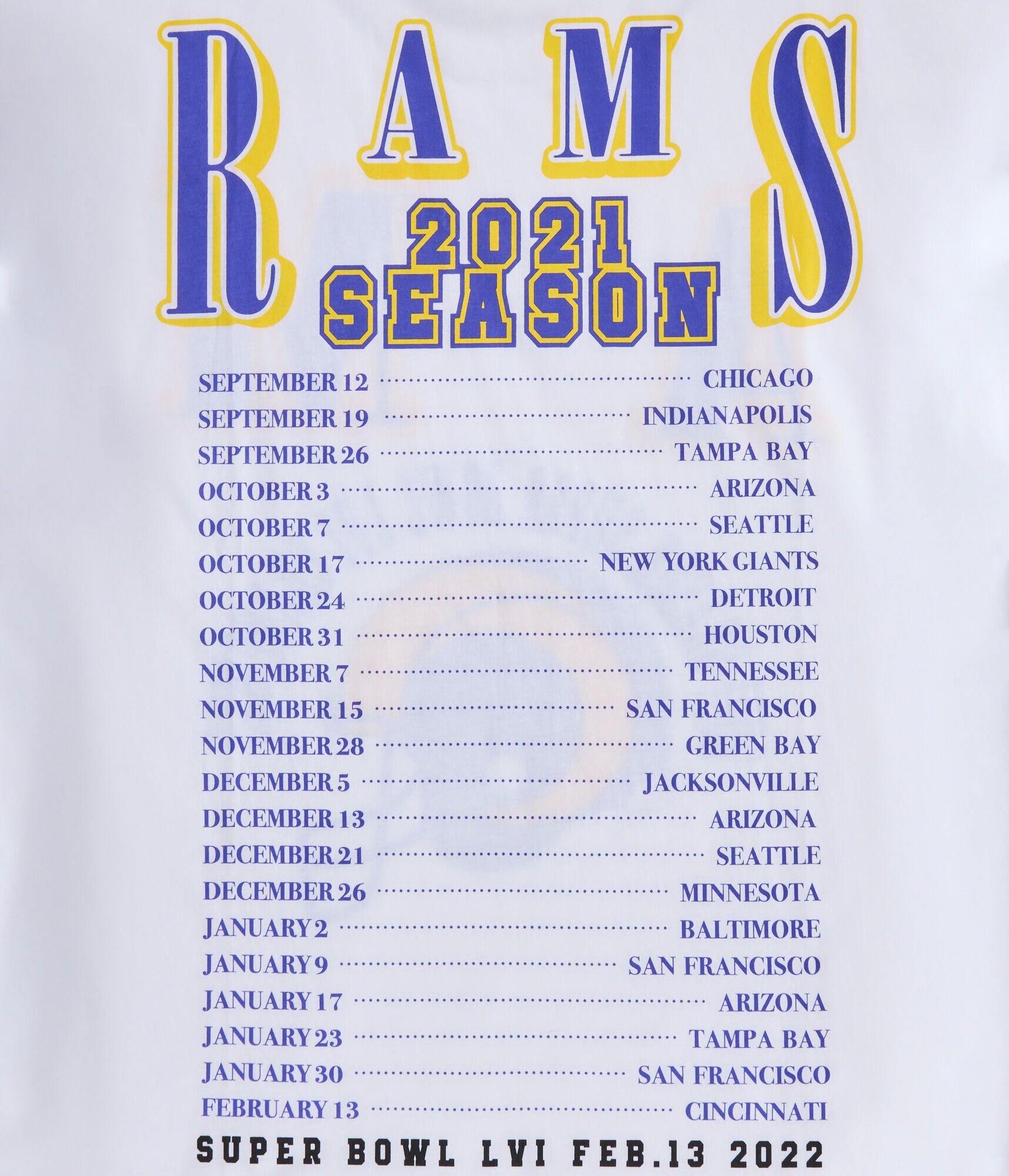 Los Angeles Rams Super Bowl Boxy Graphic Tee