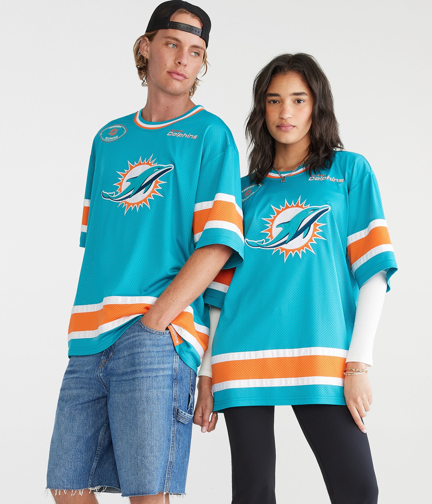 Miami Dolphins Football Mesh Top