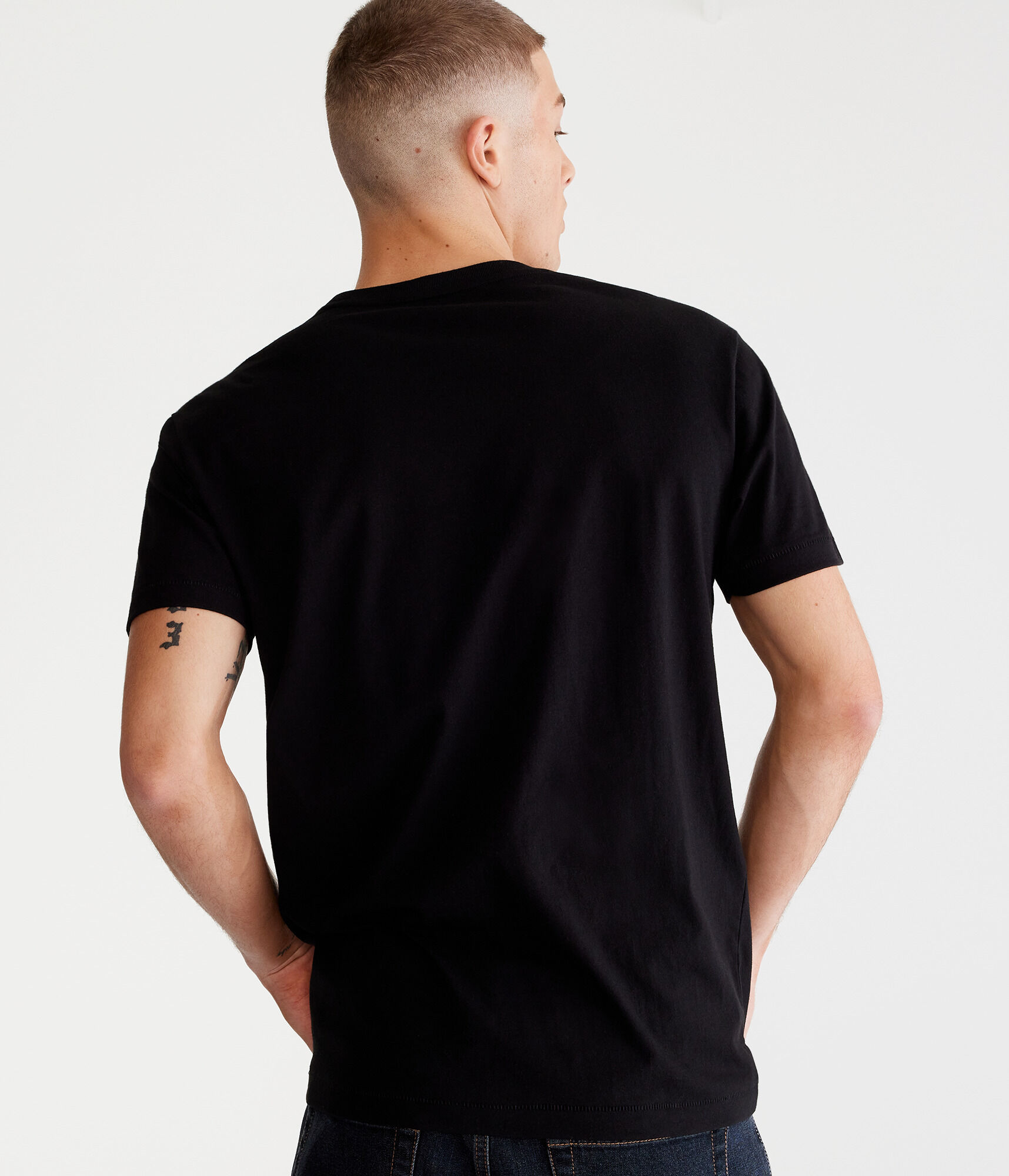 Aero Centered Logo Appliqu&eacute; Graphic Tee