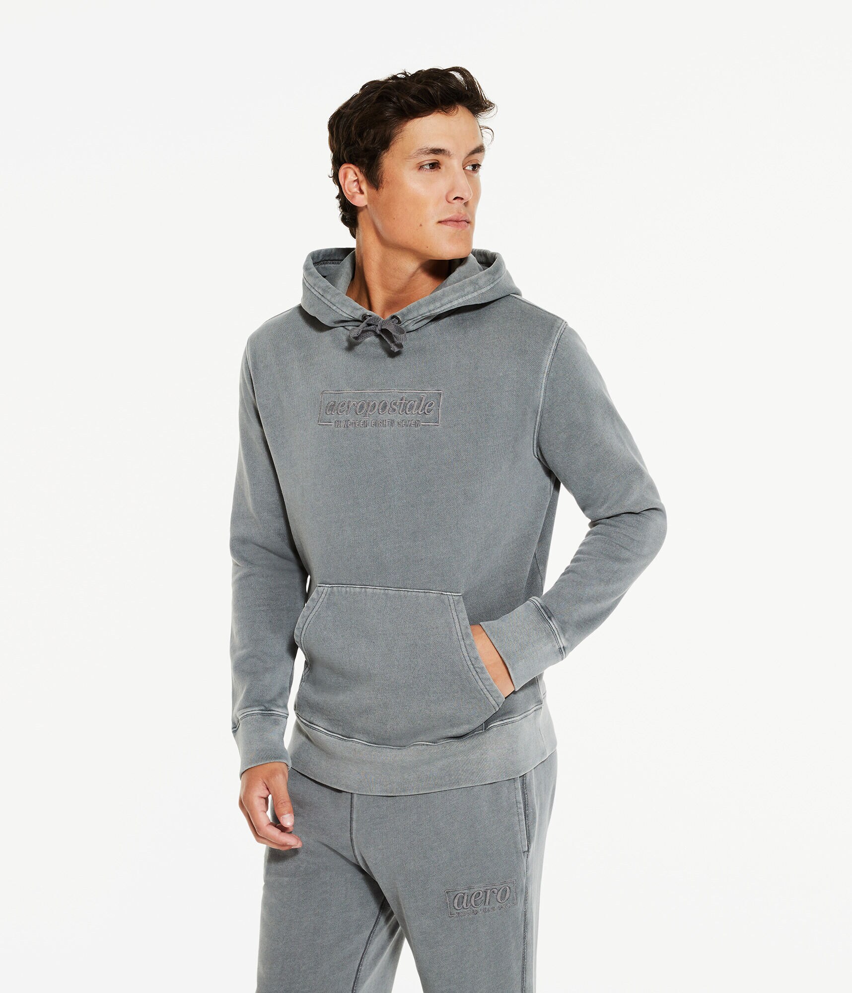 Aeropostale Script Logo Pullover Hoodie