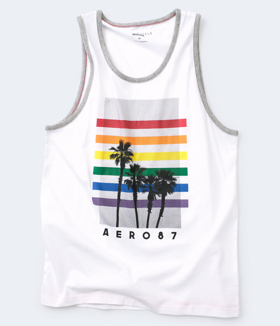 Rainbow Palms Muscle Tank