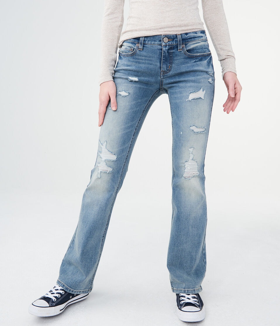 American Eagle Low Rise Womens Jeans Bootcut Flare Jeans Bootcut
