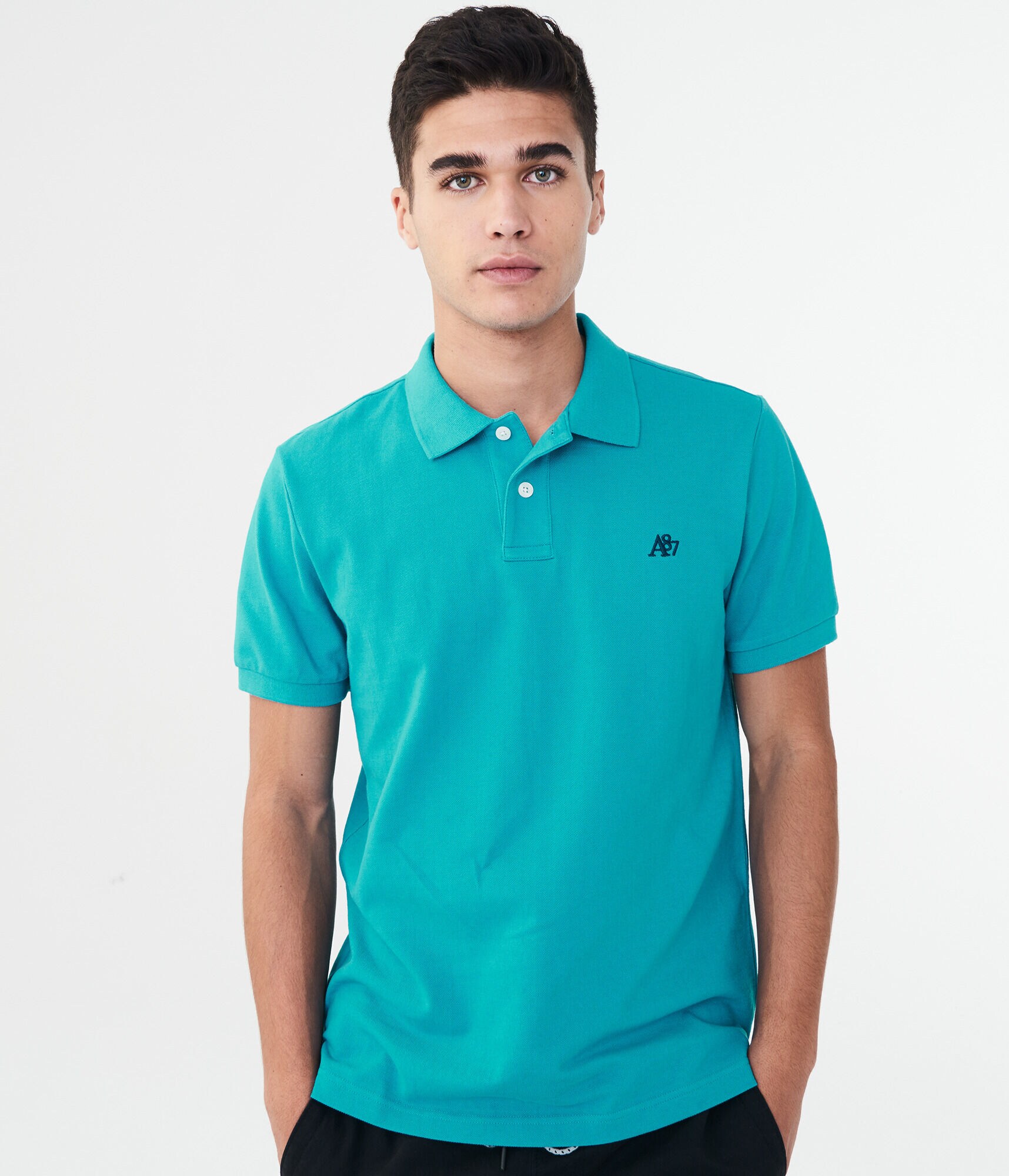 A87 Logo Piqu&eacute; Polo