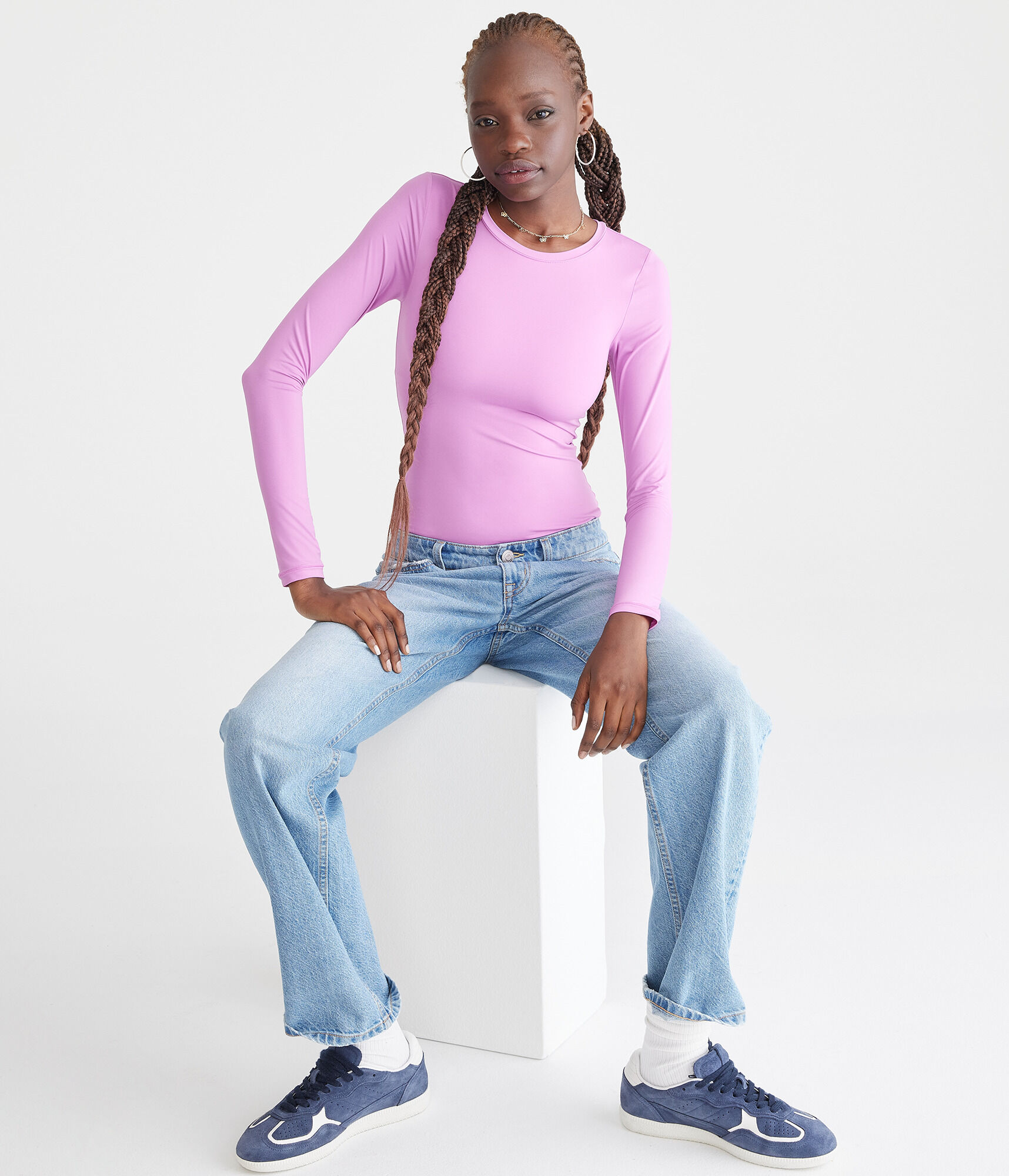Long Sleeve Seriously Soft Smooth Crew Bodysuit
