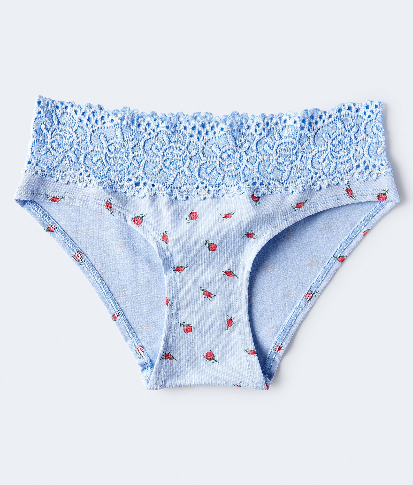 Pretty Roses Lace-Trim Hipster