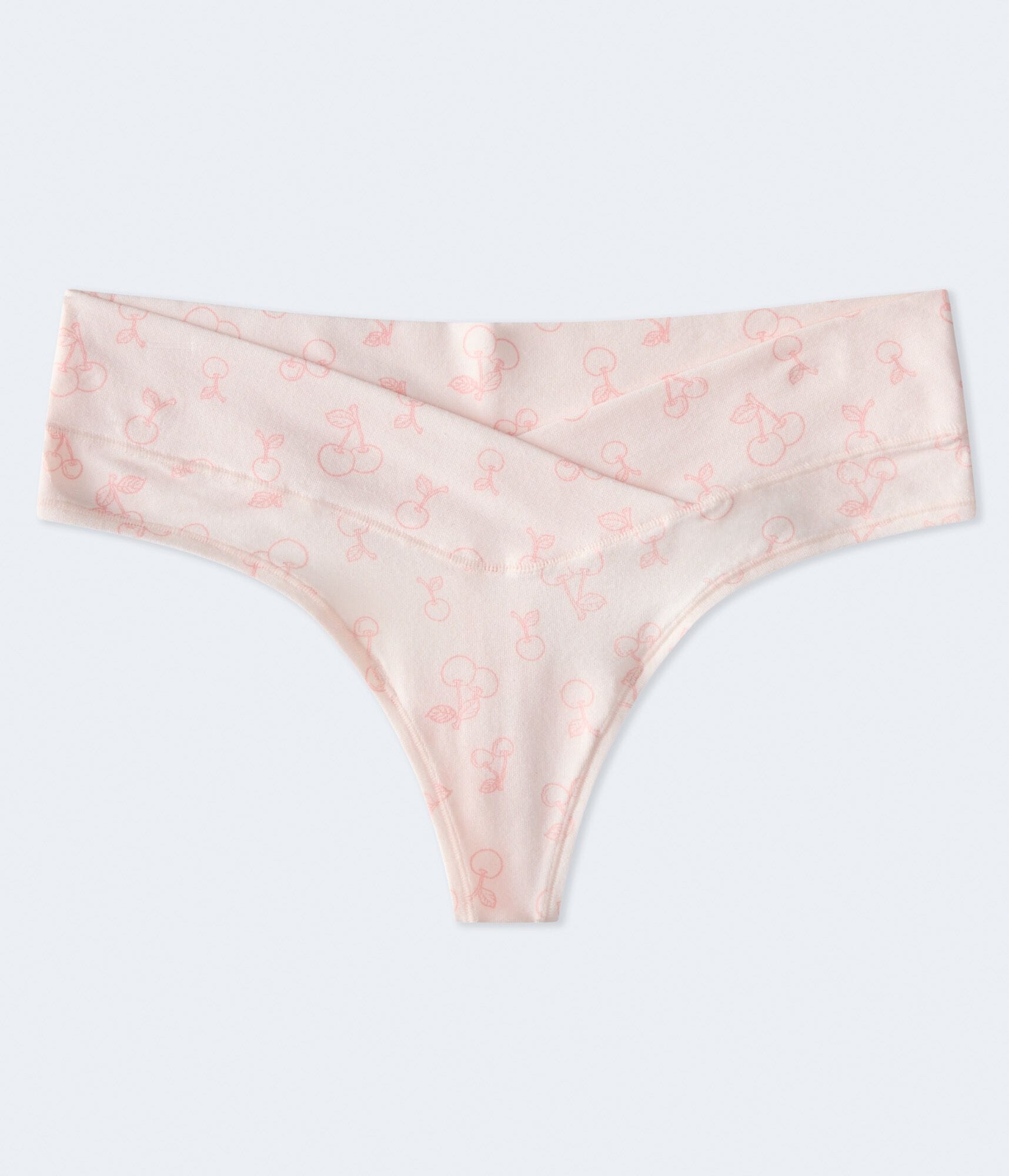 Cherries Low-Rise Crossover Thong