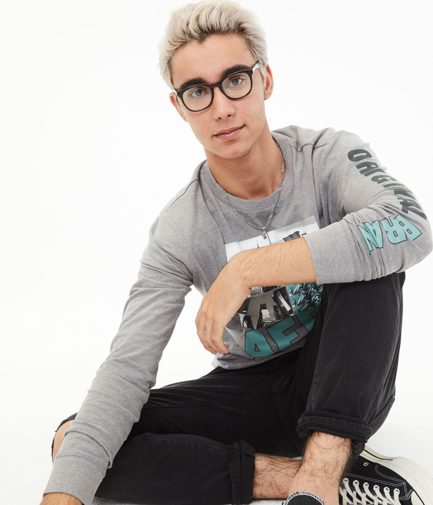 Long Sleeve Aero New York Graphic Tee