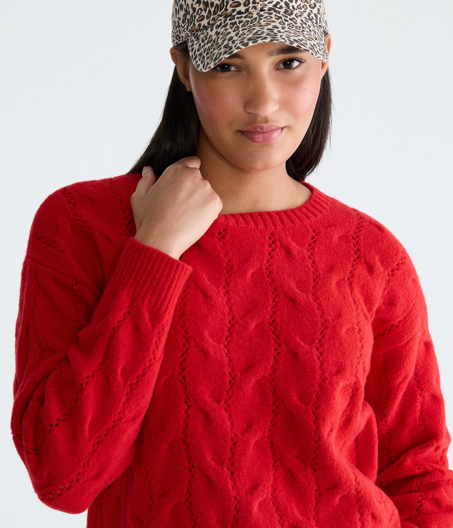 Cozy Cable Crew Sweater