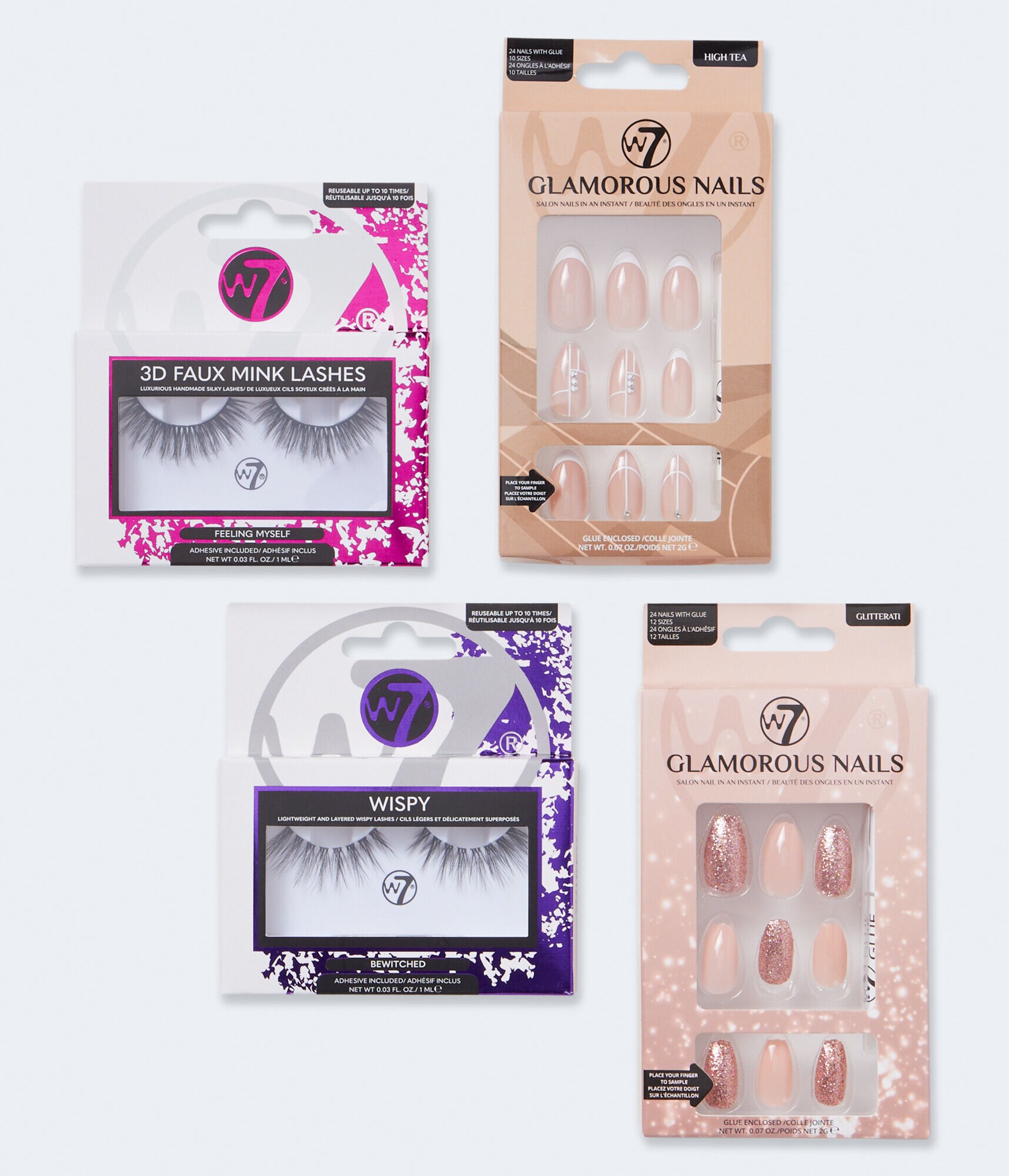W7 Going Out Glamorous Nails &amp; Lashes Gift Set