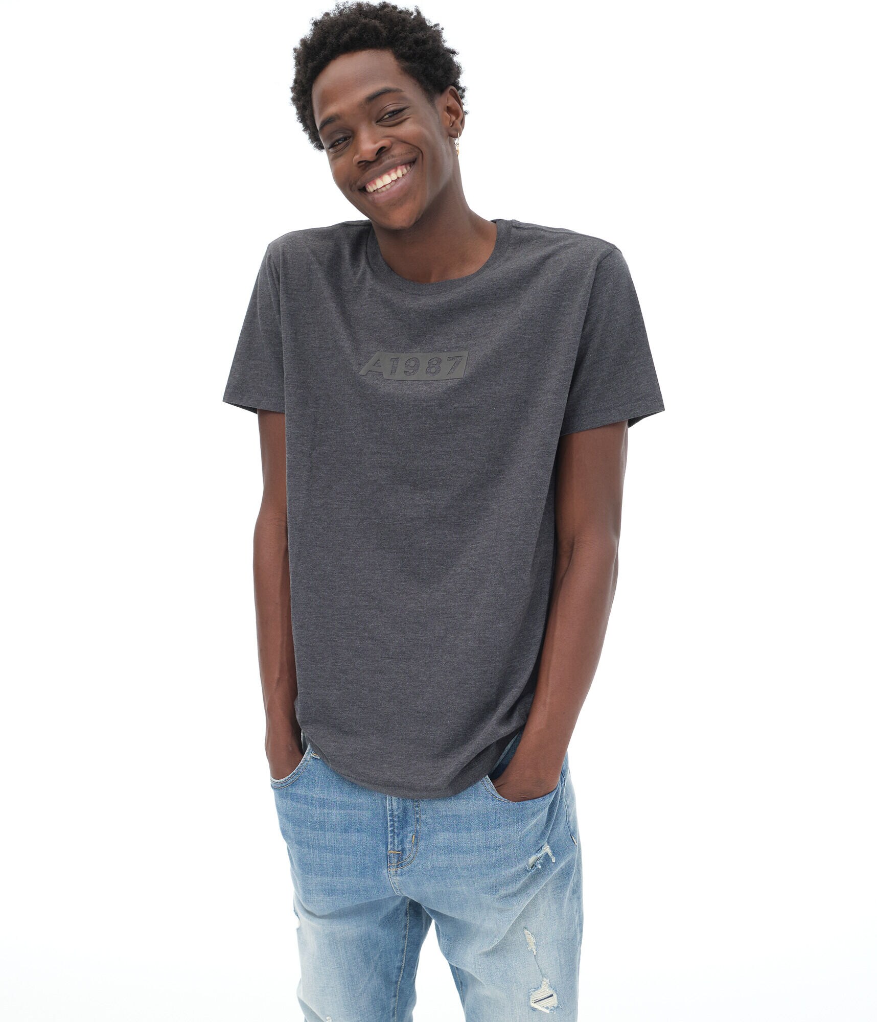 A1987 Box Logo Graphic Tee