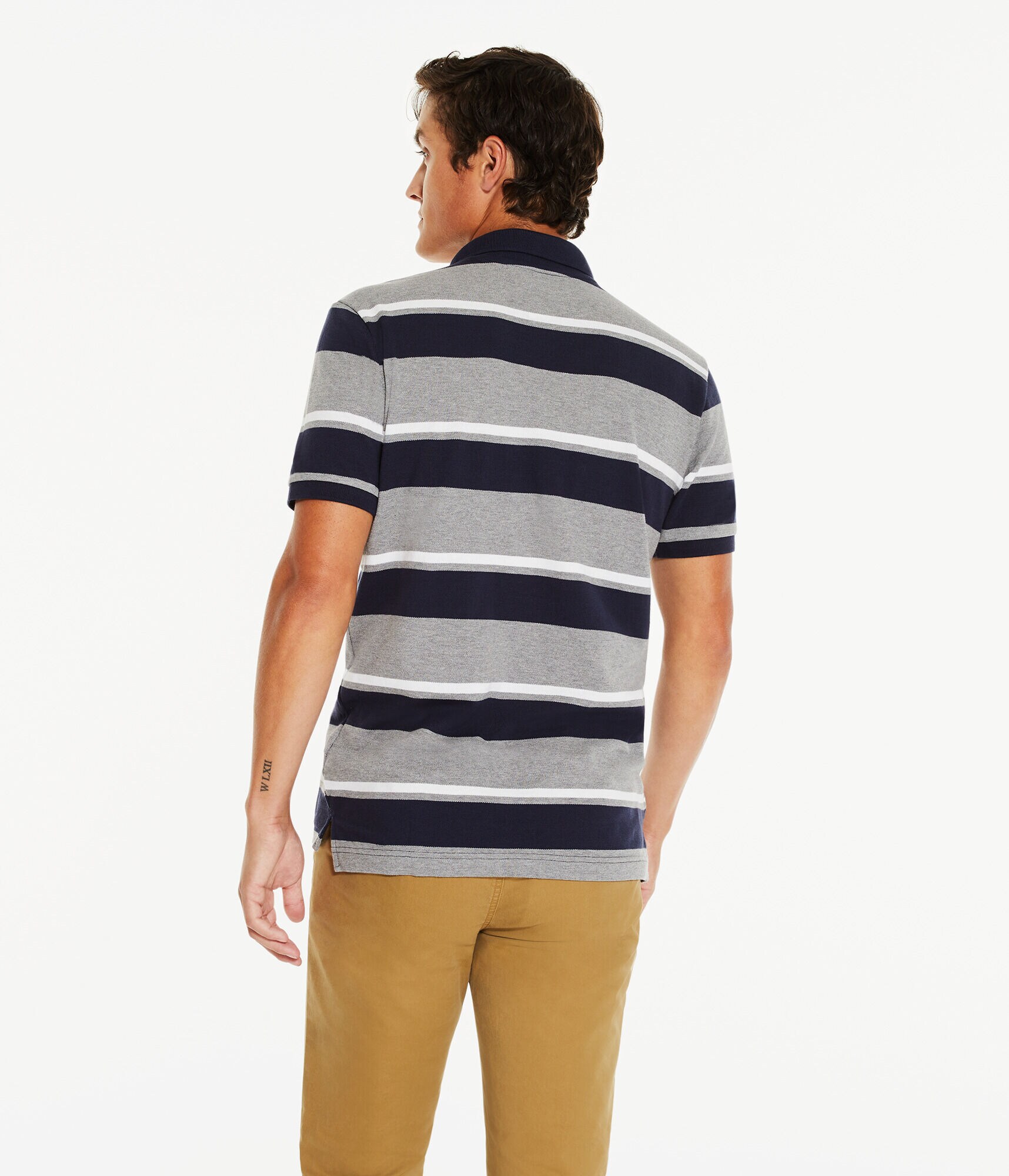 Mixed Stripe Piqu&eacute; Polo